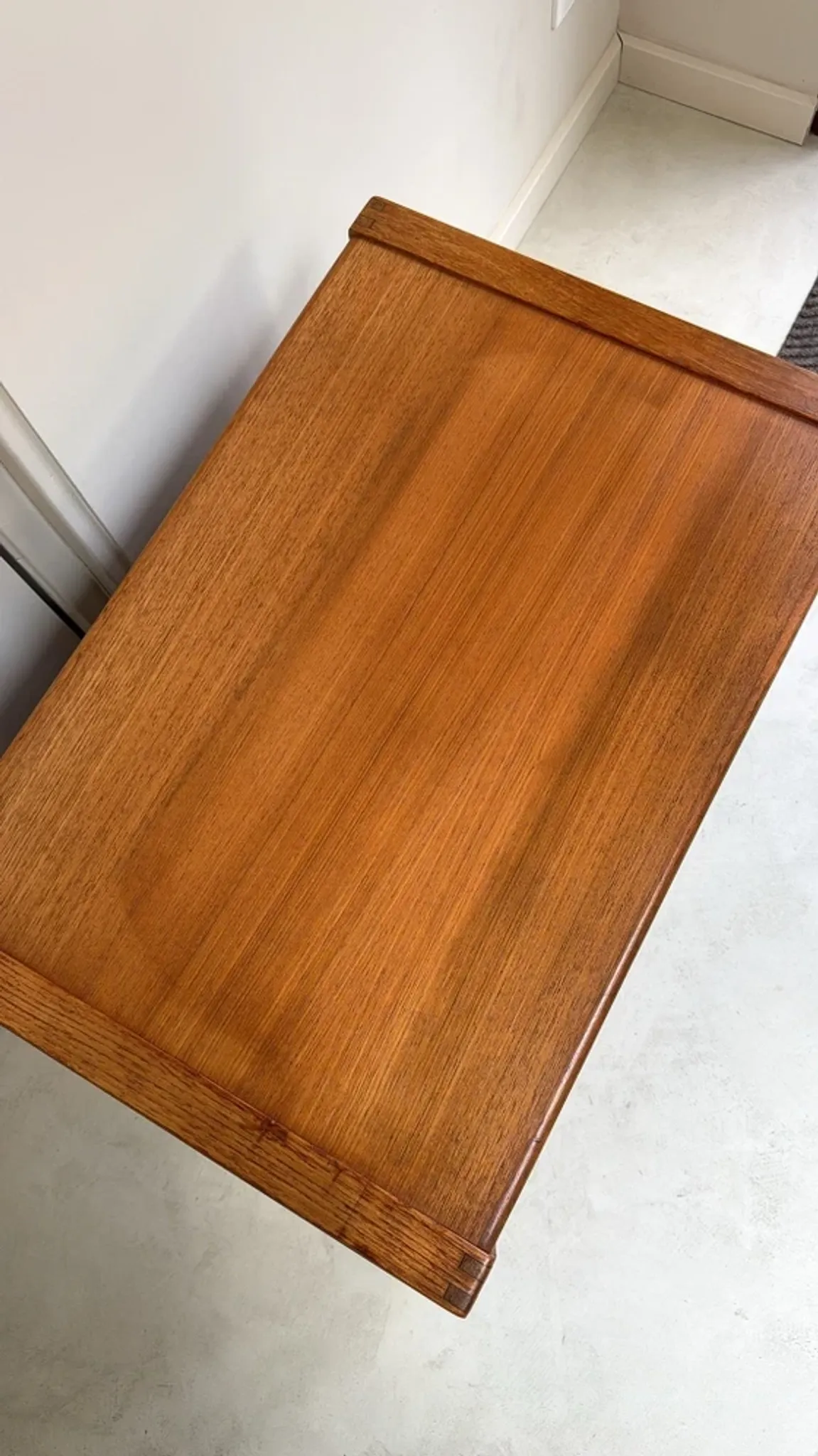 Vintage teak wood record player / audio cabinet
