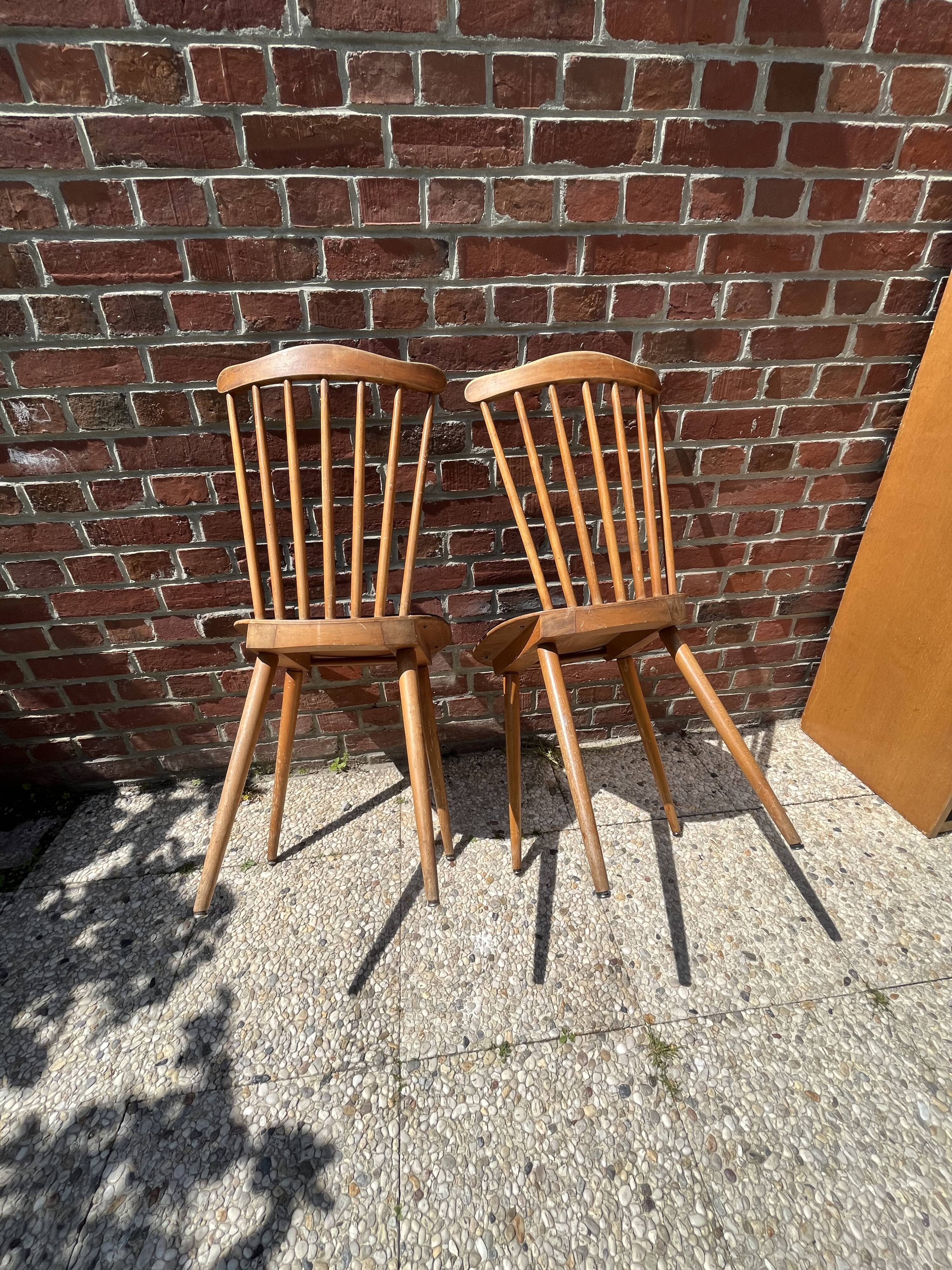 Vintage Baumann chairs minuet model