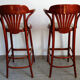 Pair of high bistro stools
