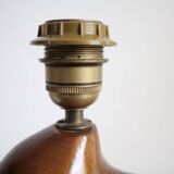 1960s free form wooden bedside lamp