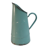 Green enamelled pitcher