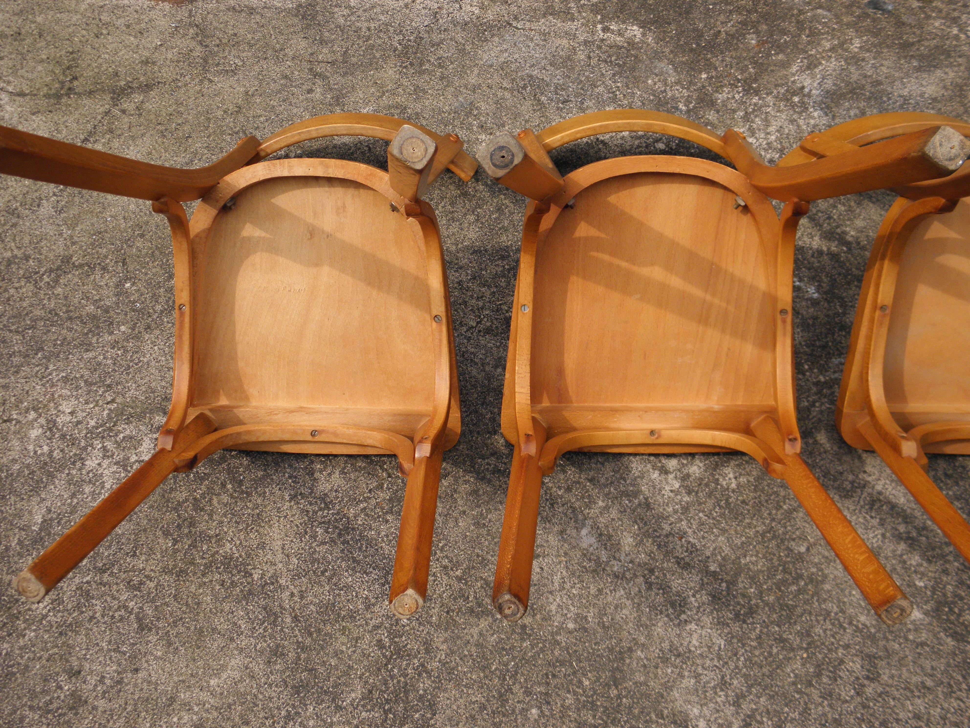 4 Baumann bistro chairs n° 18