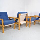 4 Flototto armchairs 1970