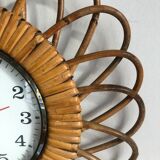 Rattan star clock