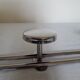 Coat rack with 4 hooks in chromed metal
