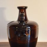 Vintage Amber Glass Pitcher