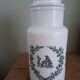 Italian opal glass jar