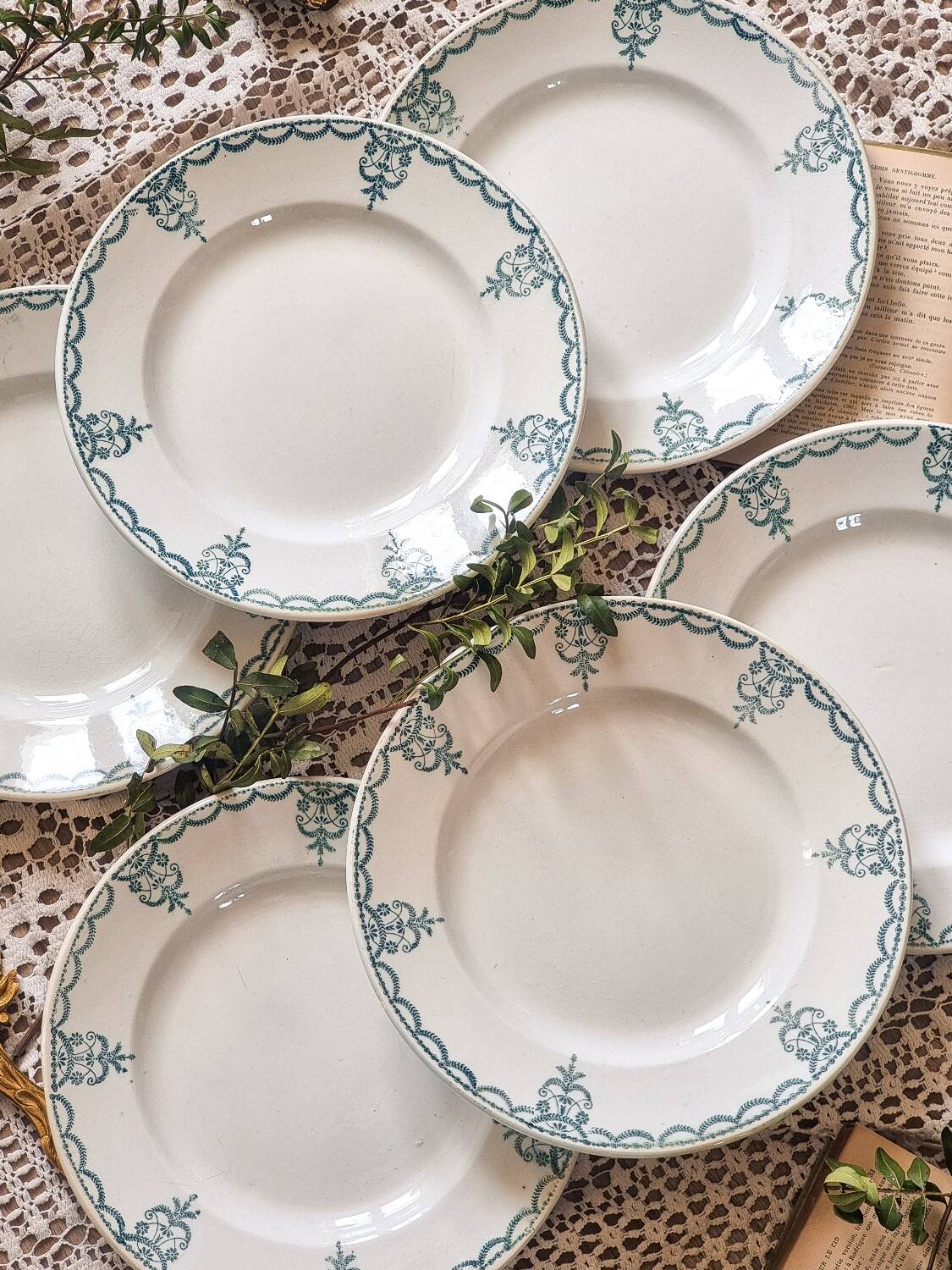 6 semi-deep ironstone plates