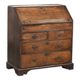 Antique English oak secretary from the early 18th century