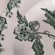 Plate by A. Lebacqz & M. Bouchart, green floral decoration, Richelieu model