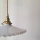 Pendant in serrated opaline