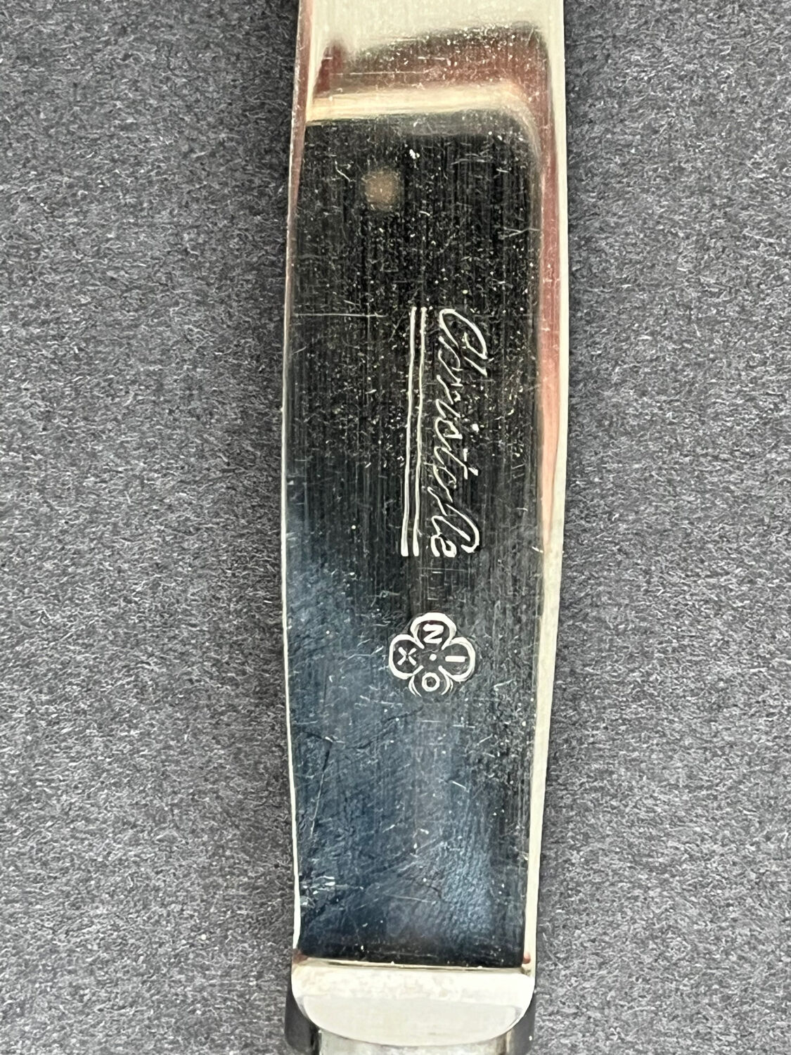 12 Christofle silver metal knives