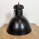 Industrial Bauhaus Black Enamel Pendant Light, 1930s