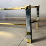 Hollywood Regency Style Chrome Coffee Table