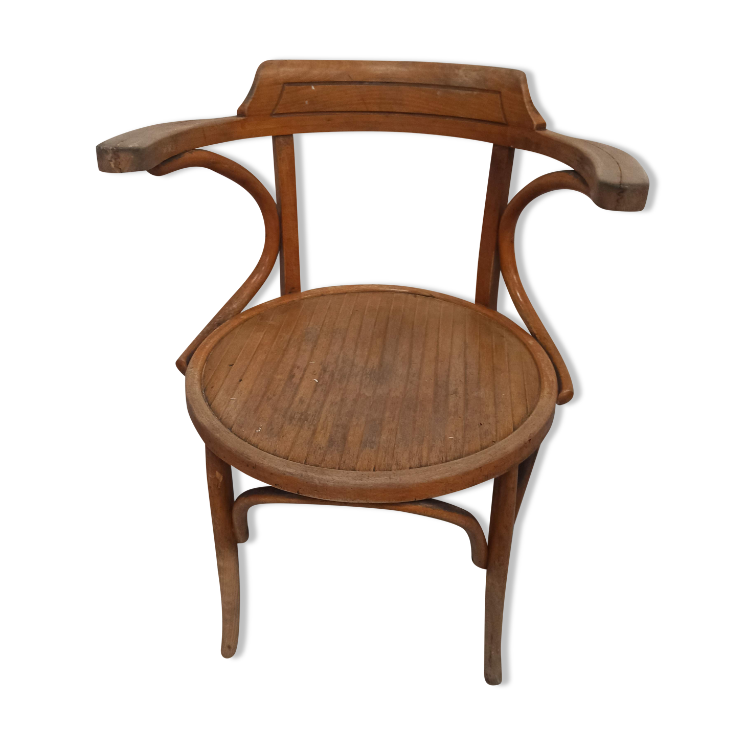 Fauteuil de bureau en bois courbé ... gout Fischel