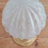 Table lamp in pressed glass