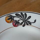 7 assiettes plates Terre de fer