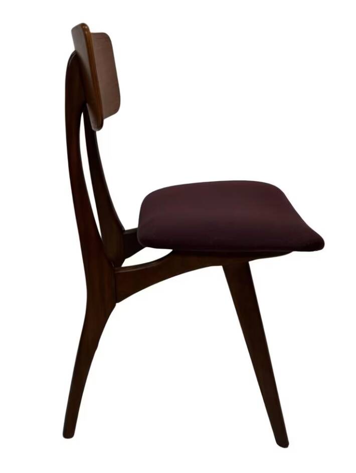 Vintage dining room chairs teak Topform design 60s Louis van Teeffelen
