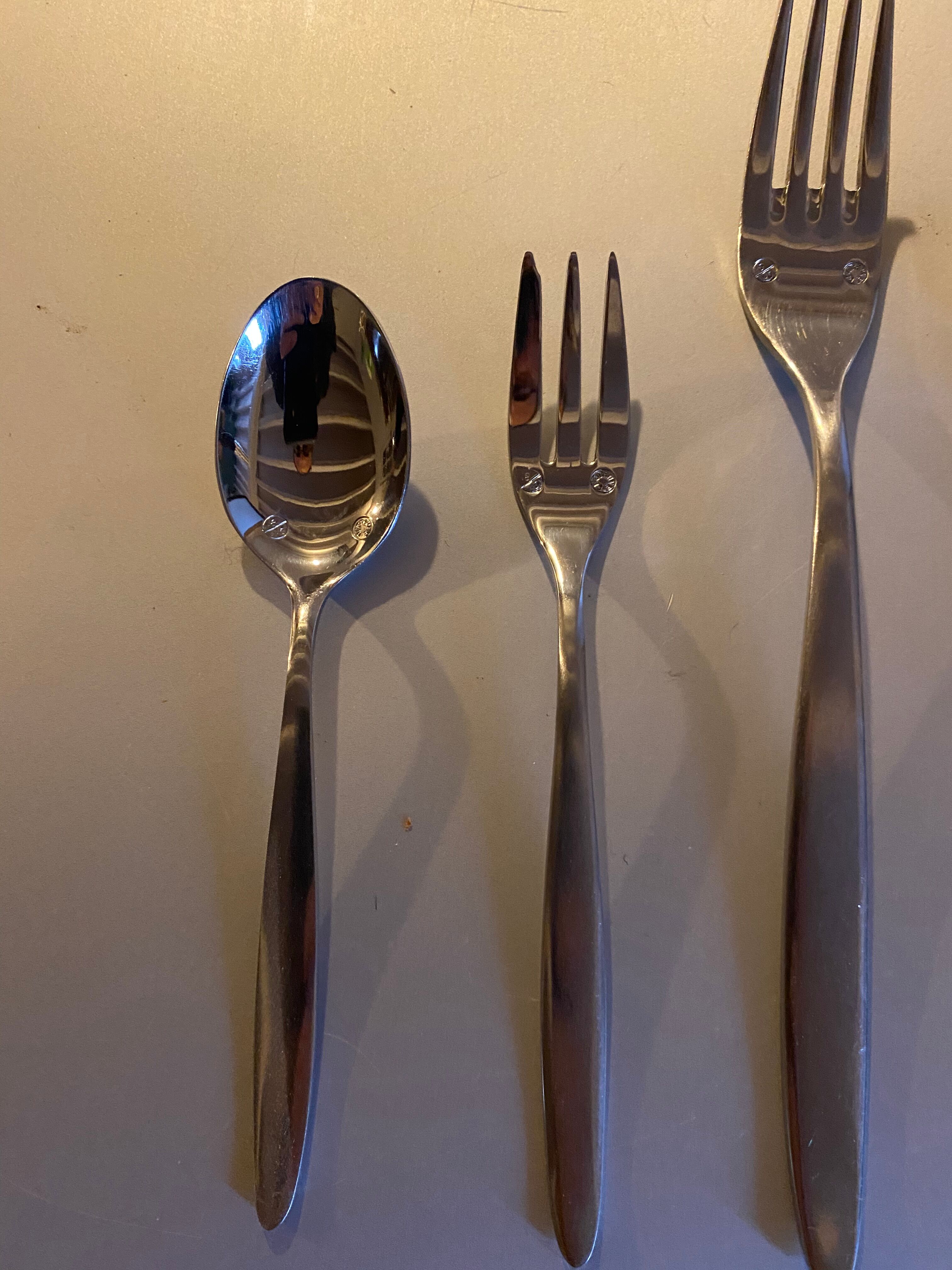 Housewife Guy Degrenne in stainless steel, 76 pieces