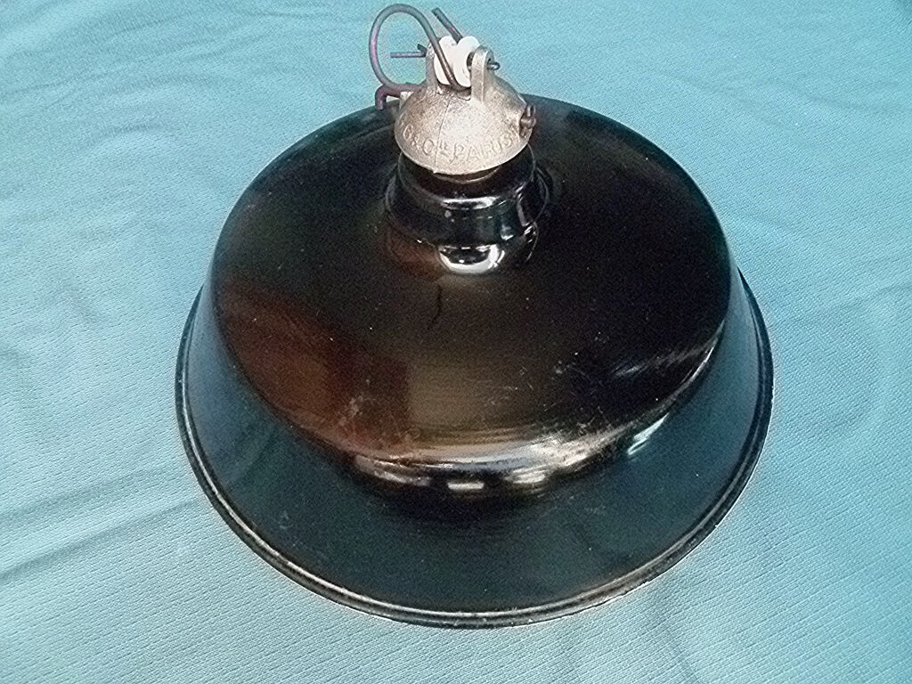 Painted steel tole suspension, vintage