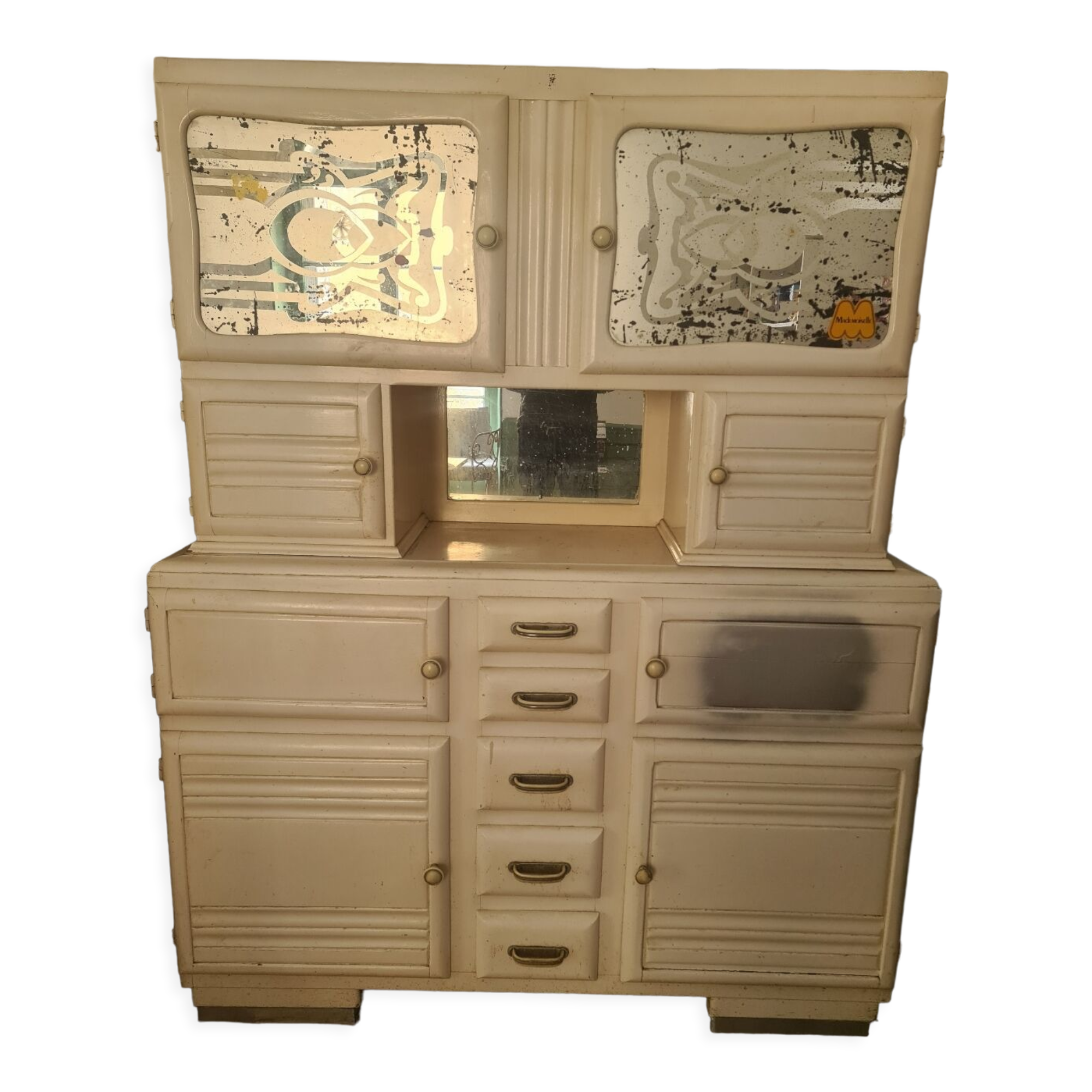 Buffet mado blanc vintage années 50 / 60