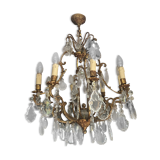 Lustre laiton et cristal