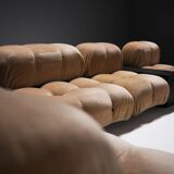 Vintage Camaleonda set & 3 Gli Scacchi tables by Mario Bellini for C & B Italia