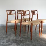 Niels Moller model 79 teak dinning room chairs