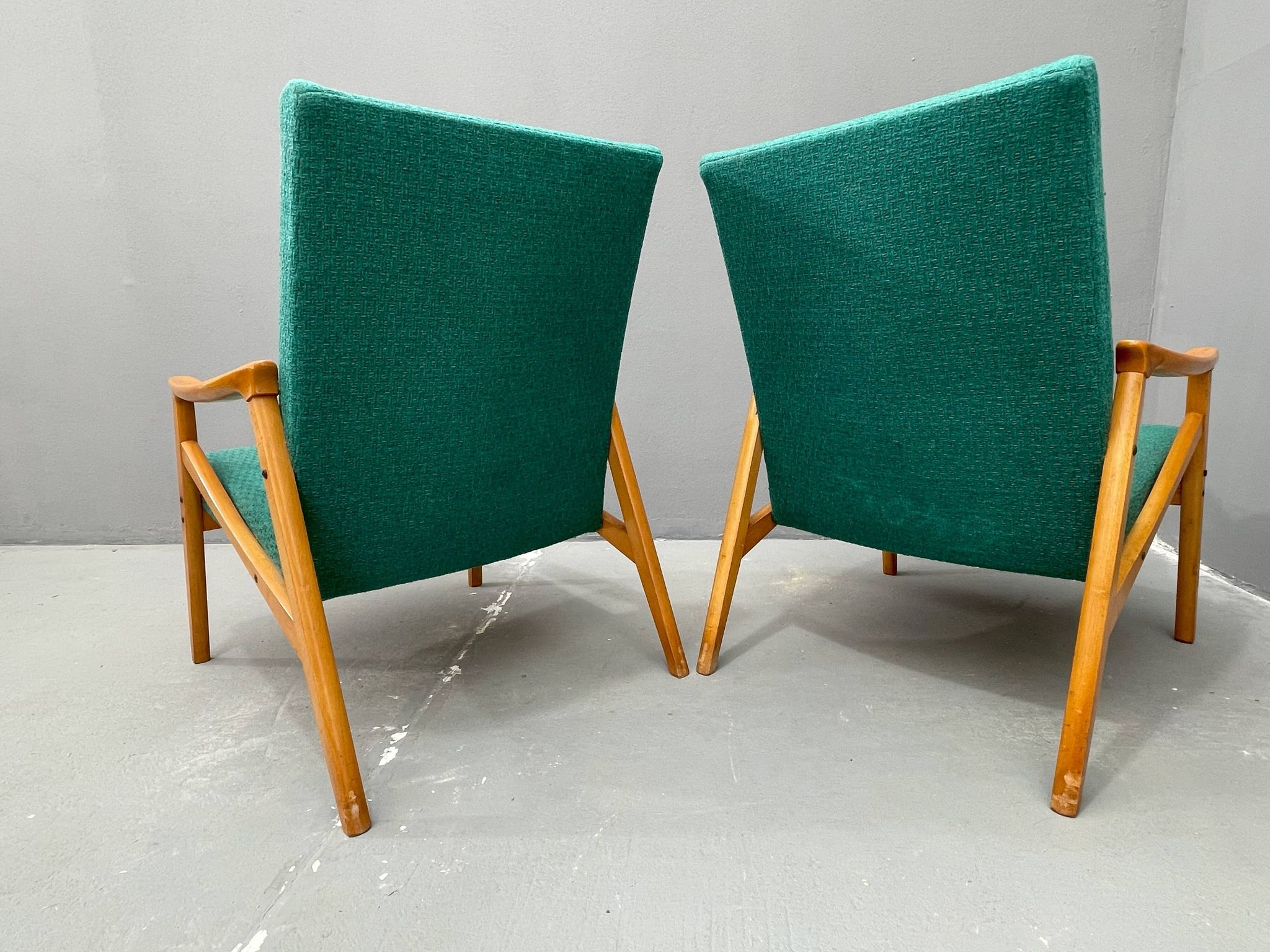 Pair of vintage armchairs by Jiří Jiroutek for Interiér Praha, 1960