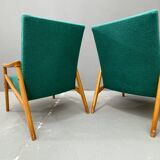 Paire de fauteuils vintage par Jiří Jiroutek pour Interiér Praha, 1960