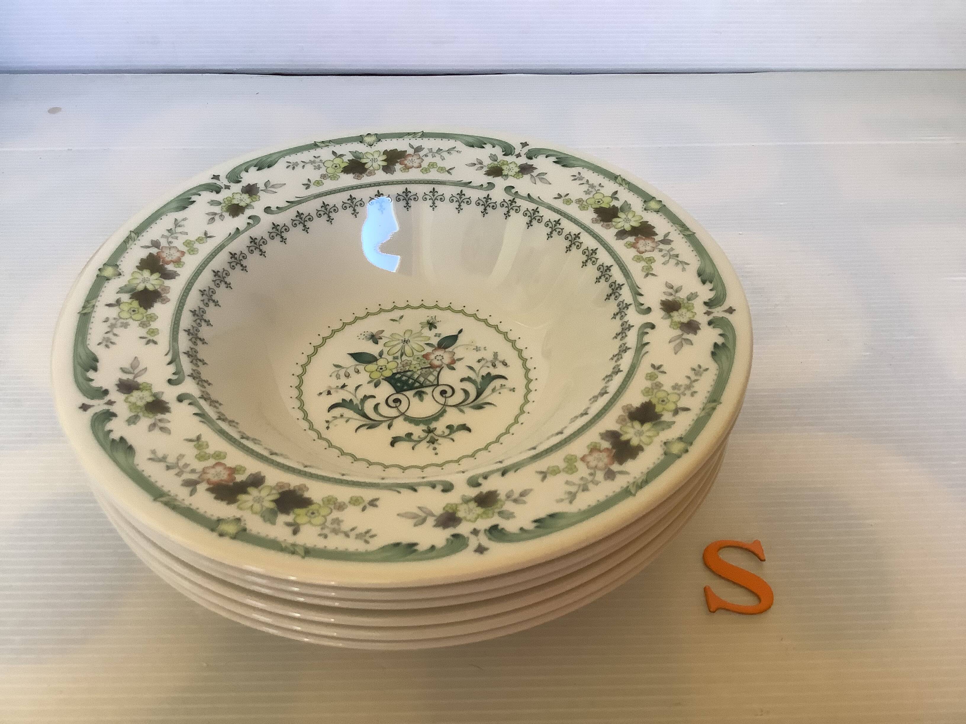 Six Royal Doulton Provençal soup plates