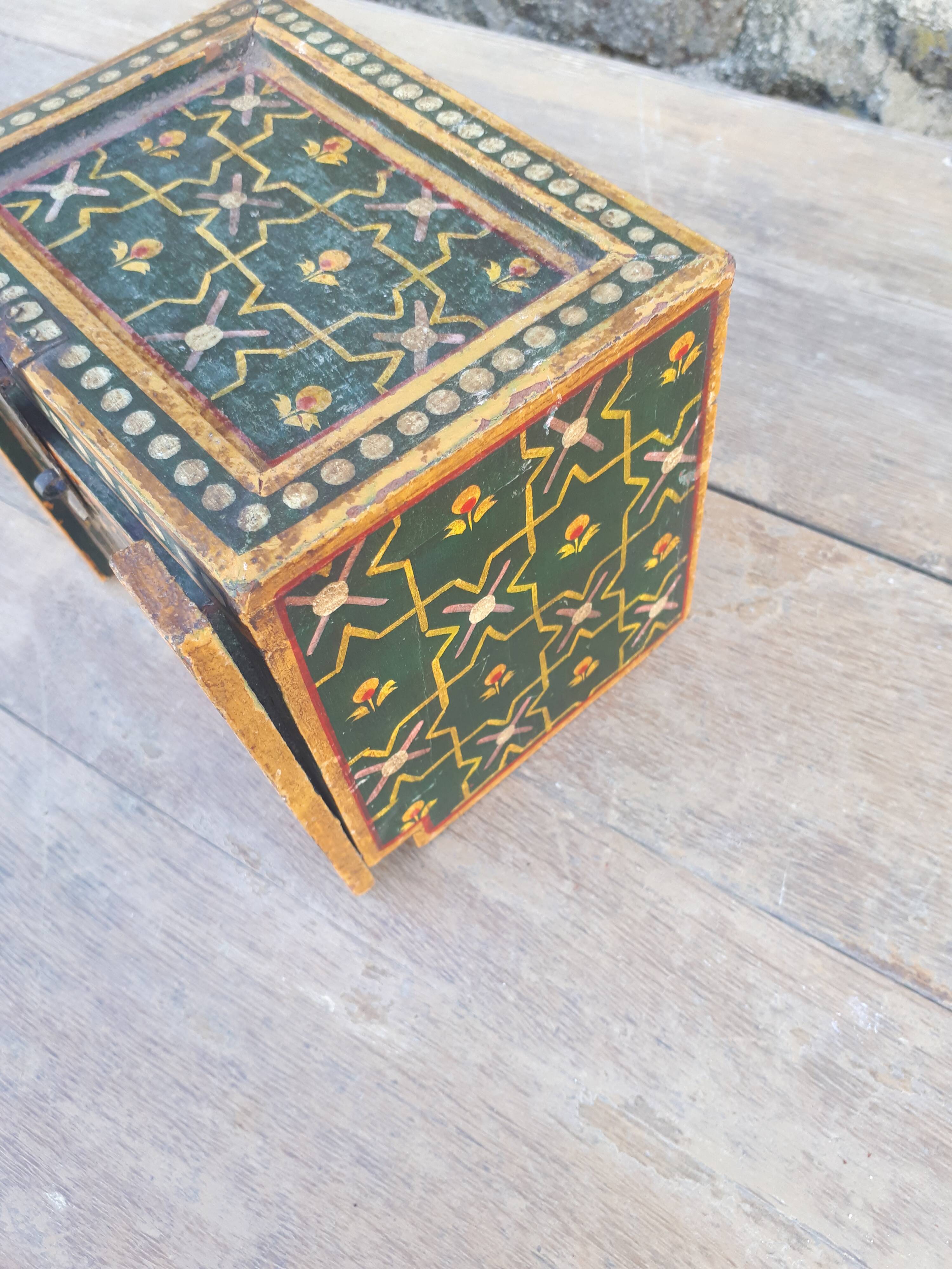 Ancient Indian jewelry box