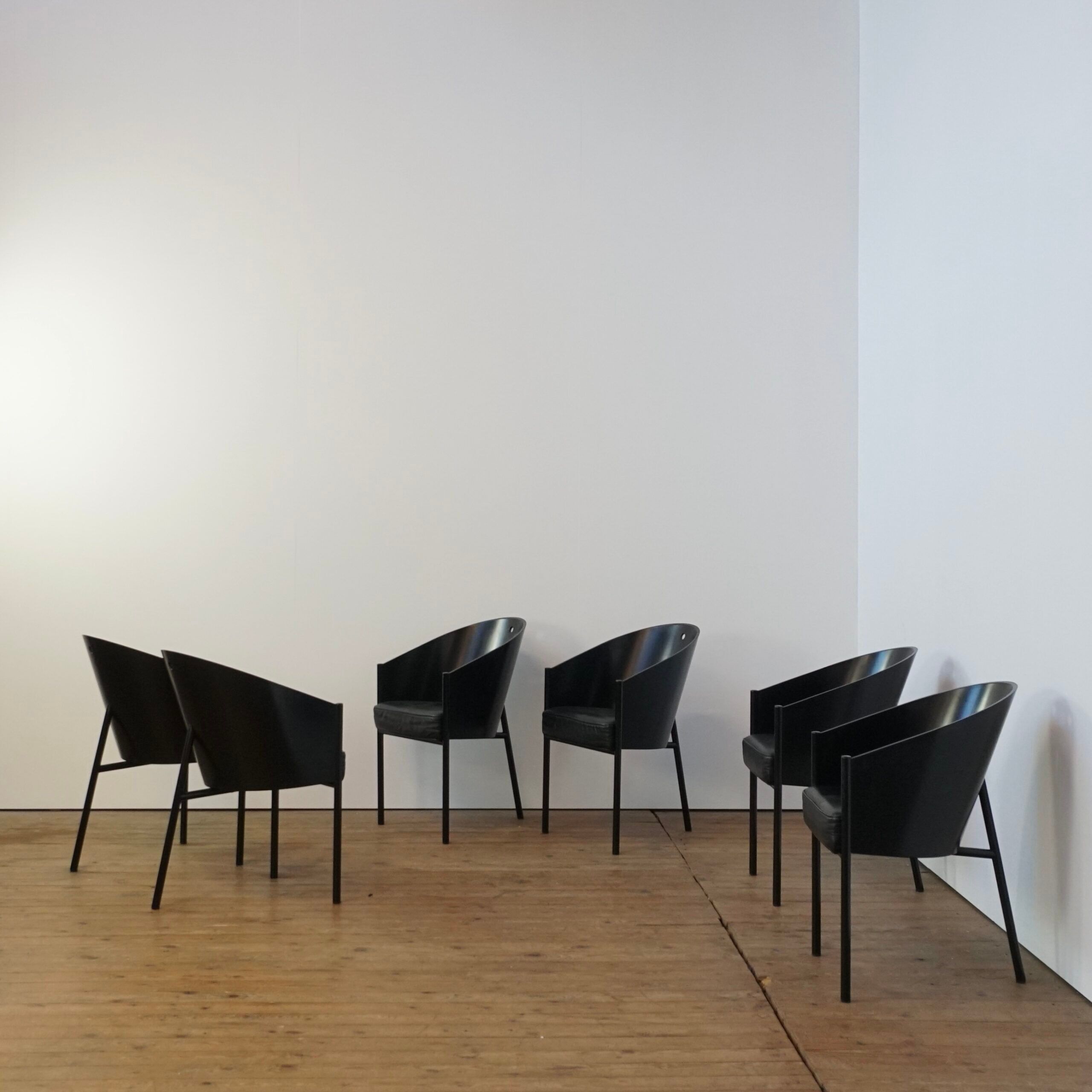 Set of 6 Philippe Starck “Costes” chairs for Aleph