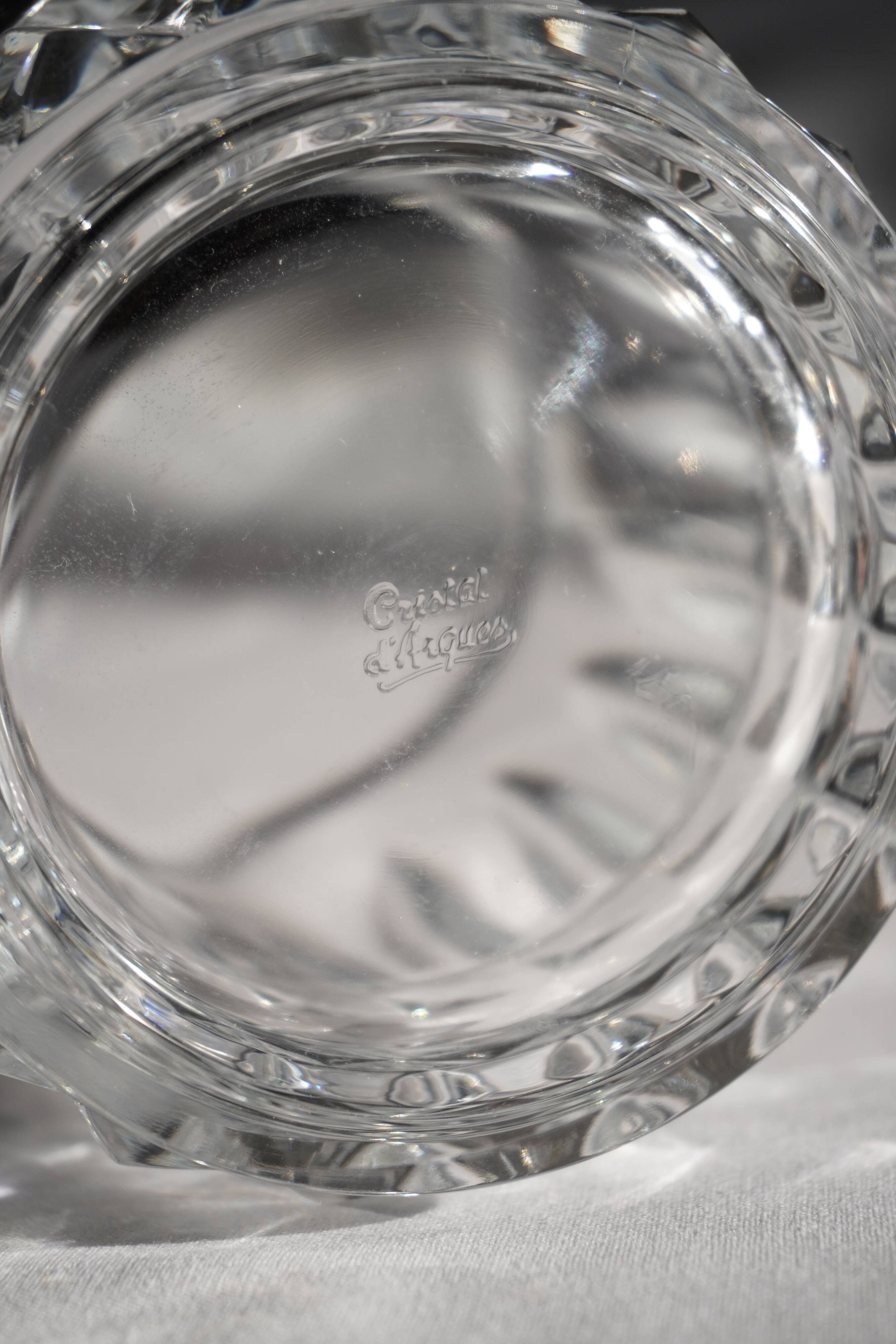 Crystal ice bucket, Cristal d'Arques France