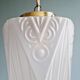 Art Deco pendant lamp in satin glass, 1920s-30s