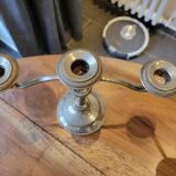 Pair of 3-branch candlesticks