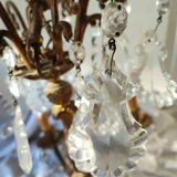Bohemian crystal chandelier, 6 lights