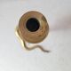 Zoomorphic snake cobra brass candle holder