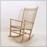 Hans Wegner J16 Rocking chair by Kvist Mobler A/S, Denmark 1970