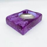 Cendrier « Violet Murano & Silver », 1970s