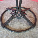 Raymond Subes art deco wrought iron lamp