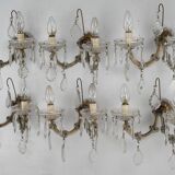 Set of six Maria Teresa sconces. Italy 1940s