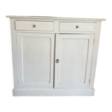 Patinated sideboard 2 drawers and 2 doors