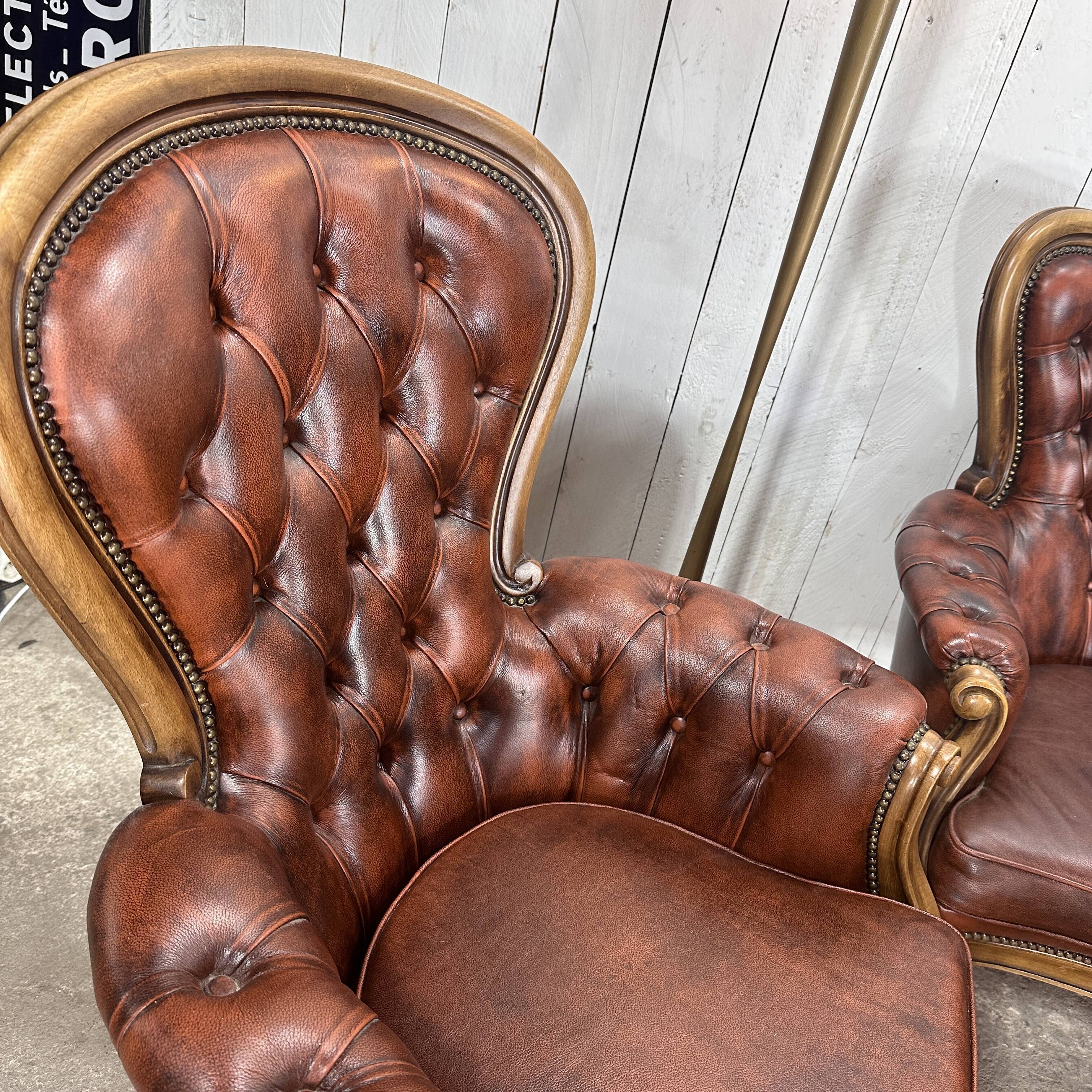 Chesterfield upholstered living room