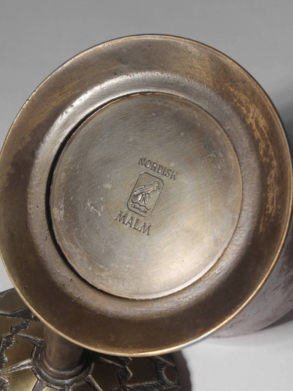 Danish Art Deco Bronze Lidded Jar From Nordisk Malm, 1930s