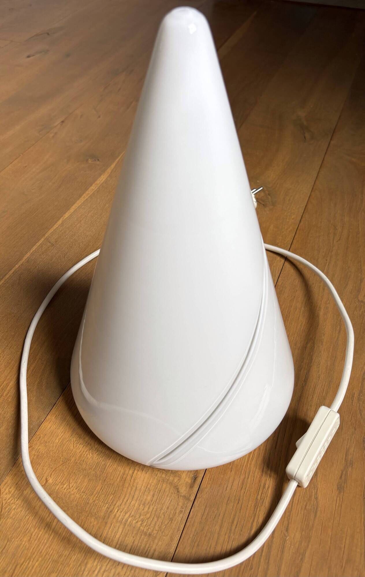 Lampe cône Murano Puntoluce - Sceau d’authenticité -