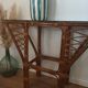 Vintage rattan console
