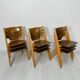 1/21 1950s vintage Hiller stackable plywood chairs from Germany in the style of Egon Eiermann