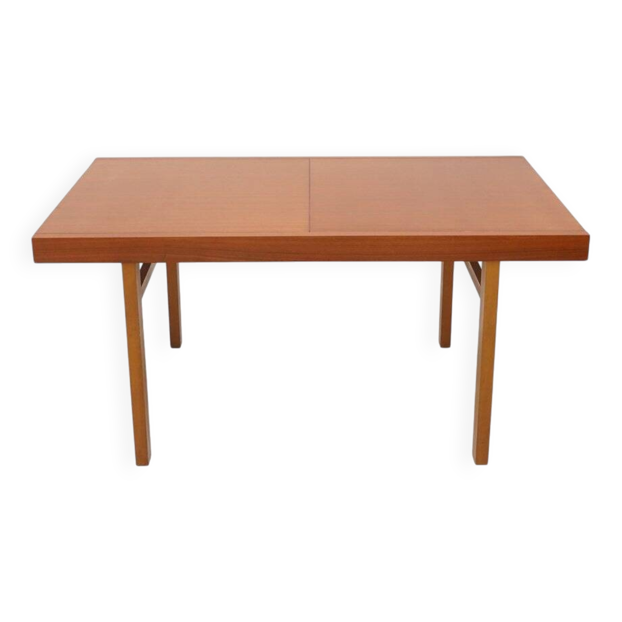 Rectangular dining table with extendable top, 1960s.