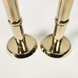 Pair of gilded candlesticks, 1960s Denmark